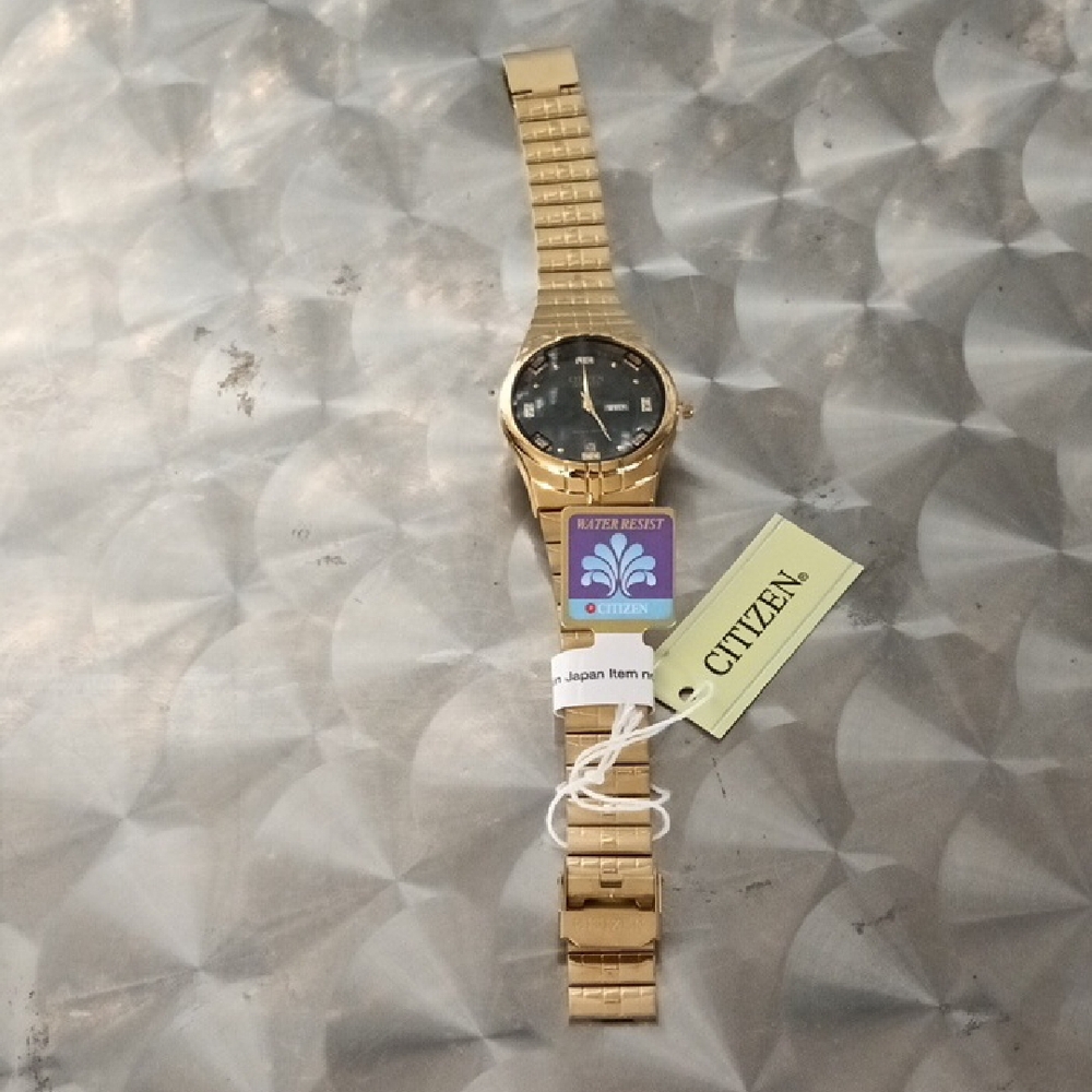 Citizen Gold Watch with Black Dial